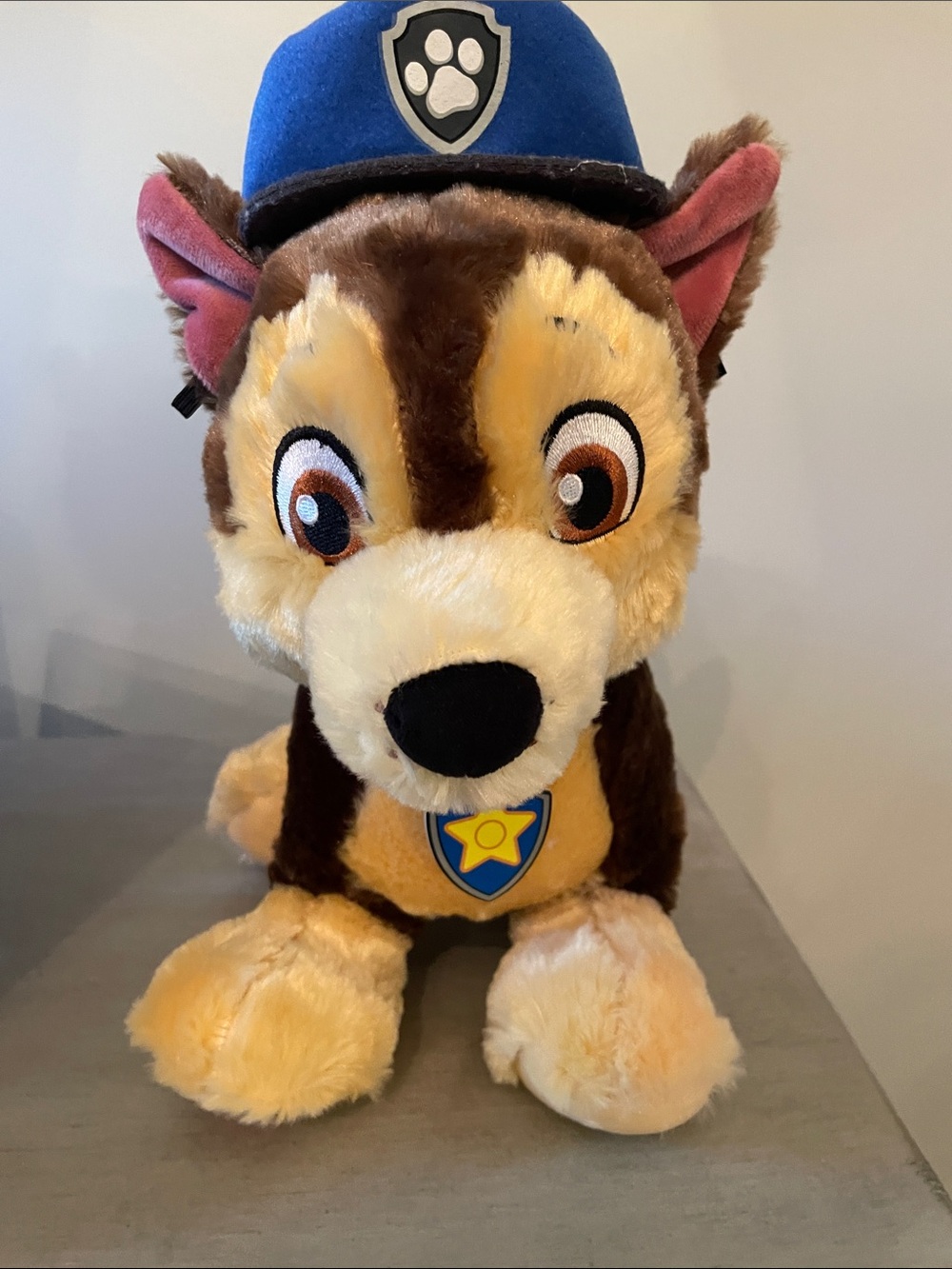 Paw Patrol Brown, Cream & Blue Chase Plush Dog Toy